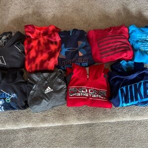 Nike Blue and Black Kids Hoodie